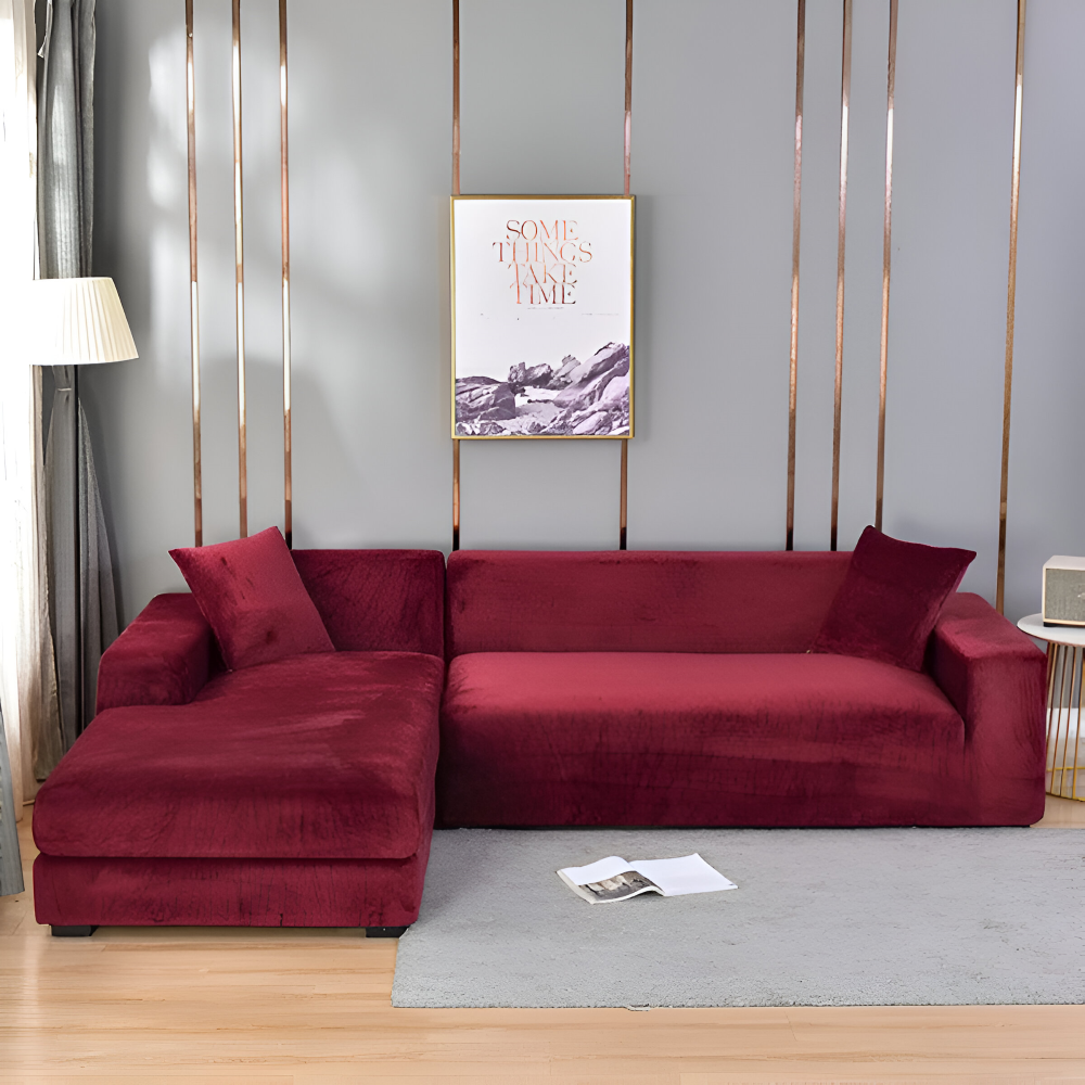 LuxuriFit Sofföverdrag - Mjukt, Elastiskt och Elegant Överdrag för Soffan