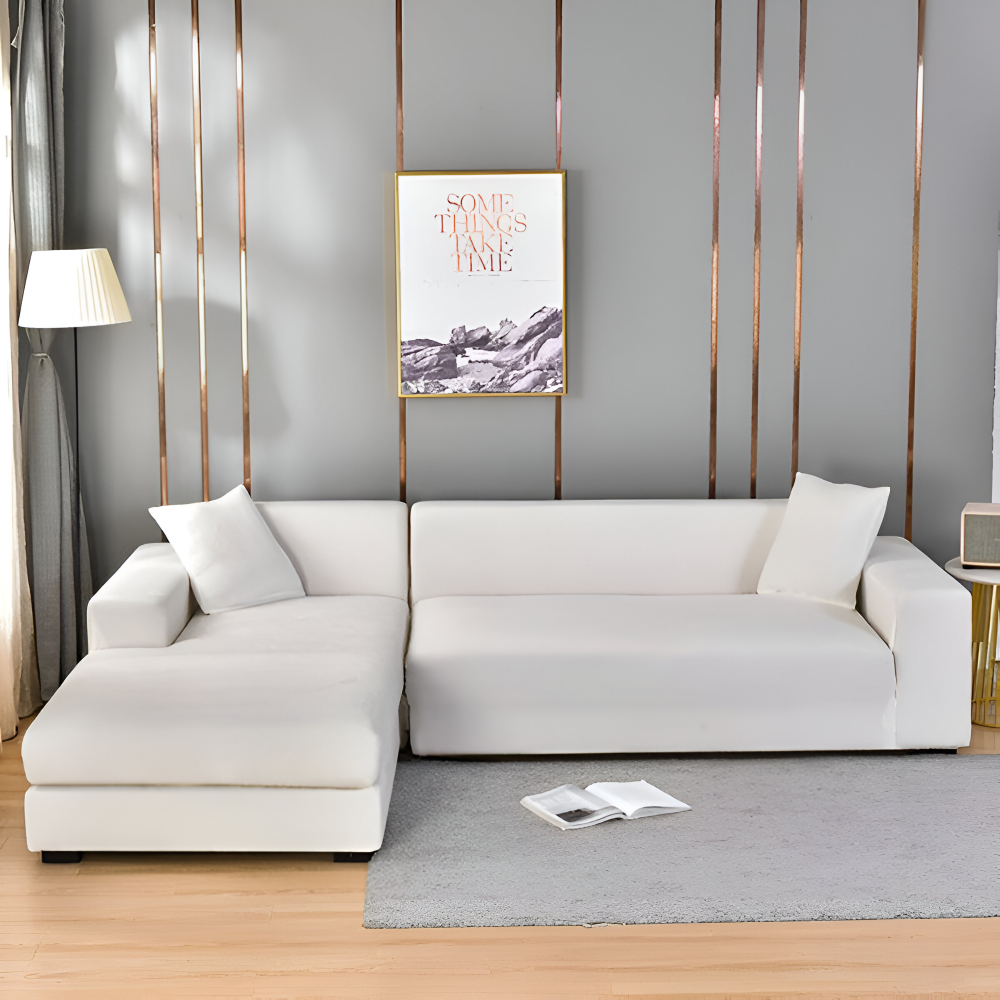 LuxuriFit Sofföverdrag - Mjukt, Elastiskt och Elegant Överdrag för Soffan