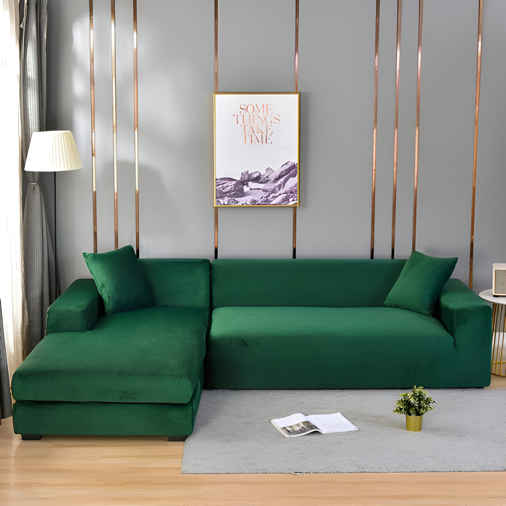 LuxuriFit Sofföverdrag - Mjukt, Elastiskt och Elegant Överdrag för Soffan