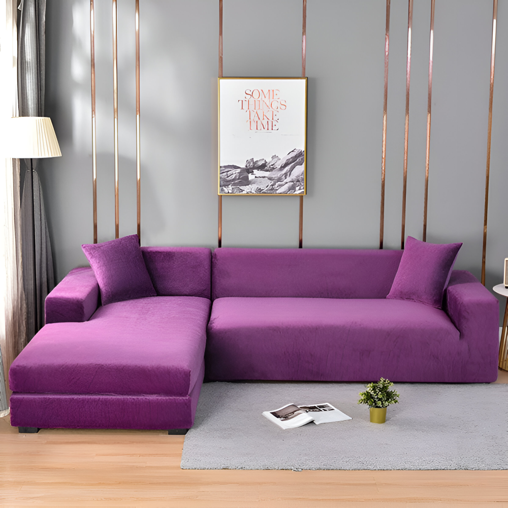LuxuriFit Sofföverdrag - Mjukt, Elastiskt och Elegant Överdrag för Soffan