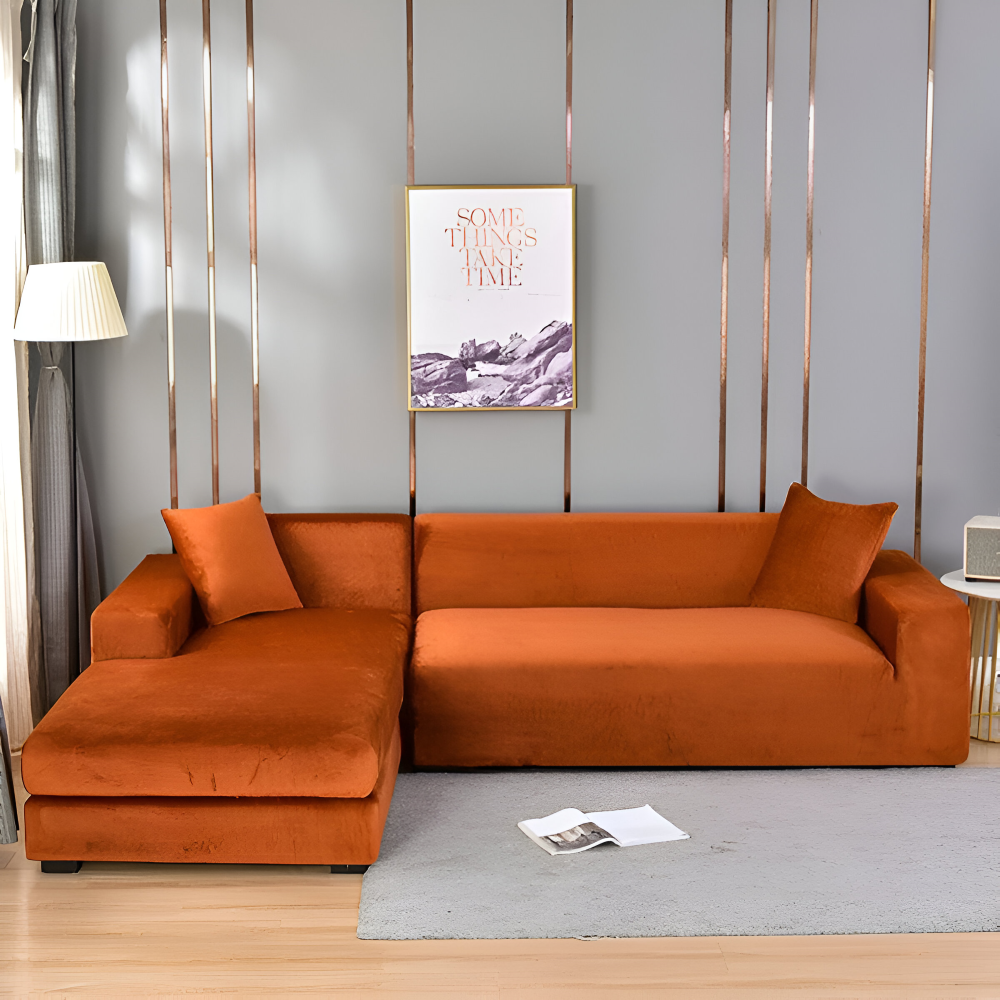 LuxuriFit Sofföverdrag - Mjukt, Elastiskt och Elegant Överdrag för Soffan