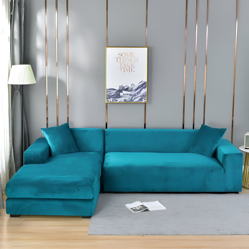 LuxuriFit Sofföverdrag - Mjukt, Elastiskt och Elegant Överdrag för Soffan