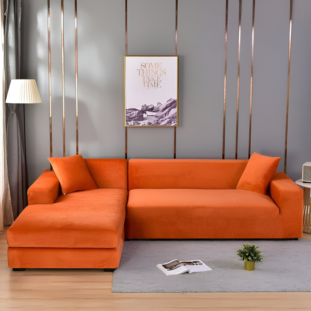 LuxuriFit Sofföverdrag - Mjukt, Elastiskt och Elegant Överdrag för Soffan