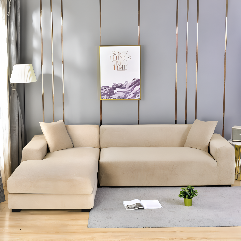 LuxuriFit Sofföverdrag - Mjukt, Elastiskt och Elegant Överdrag för Soffan