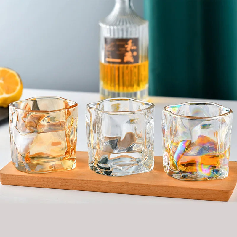 Lyxigt handgjort whiskyglasset - Vridna glas för whisky och cocktails, 200 ml, 2/4/6 delar 4