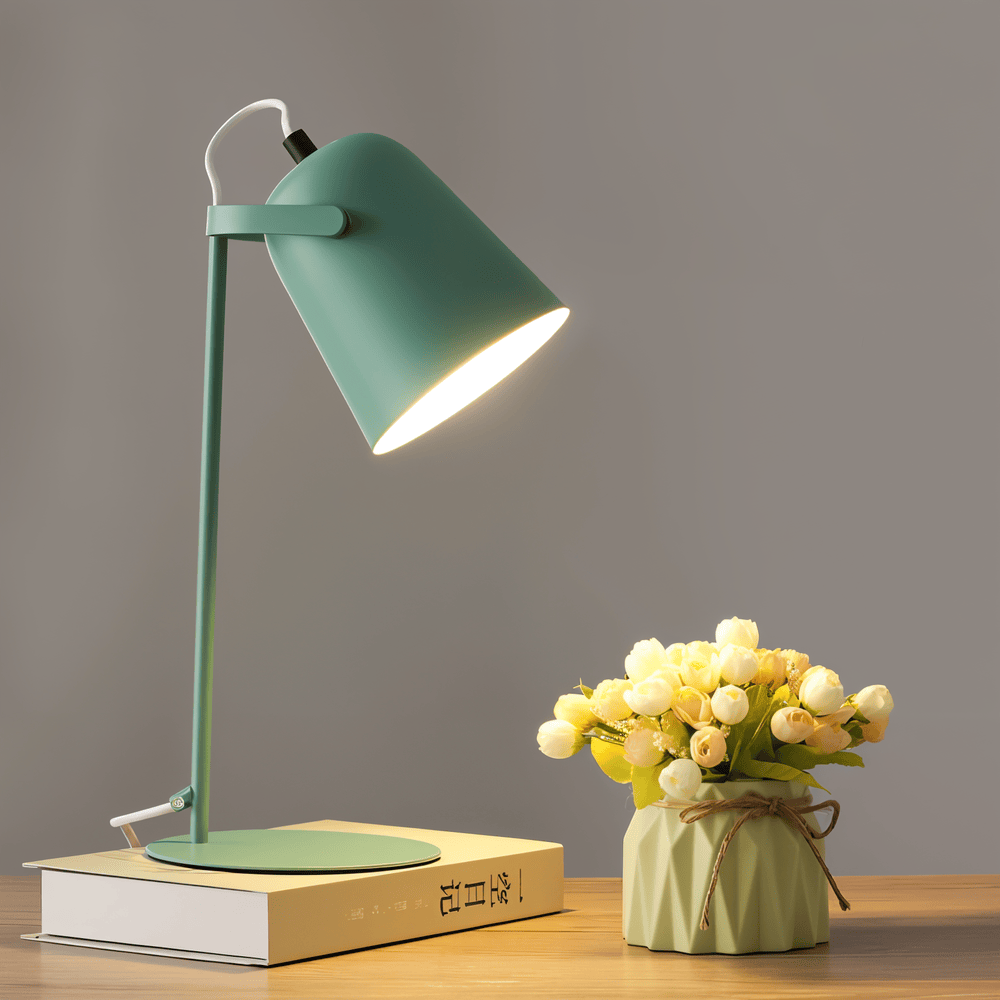 Macaron Bordslampa - Nordiskt Gul Skrivbordslampa - Justerbar Lampa
