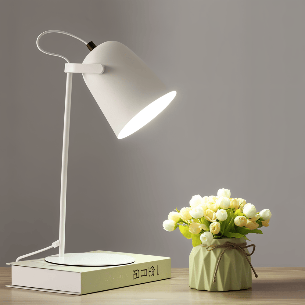 Macaron Bordslampa - Nordiskt Gul Skrivbordslampa - Justerbar Lampa