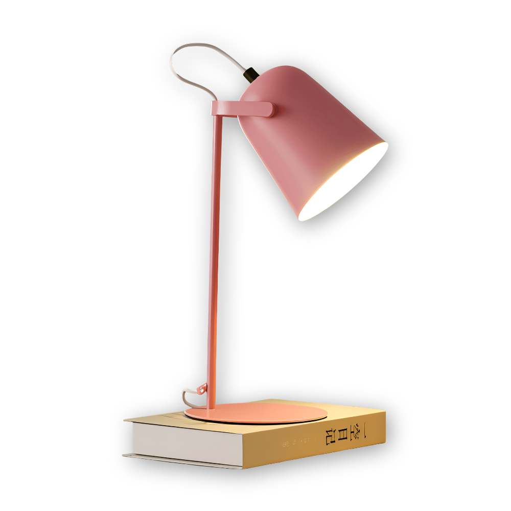 Macaron Bordslampa - Nordiskt Gul Skrivbordslampa - Justerbar Lampa
