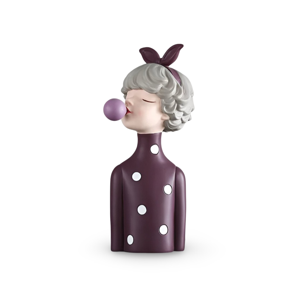 Missy Statyer - Eleganta Flickfigurer i Harts med Hårbåge