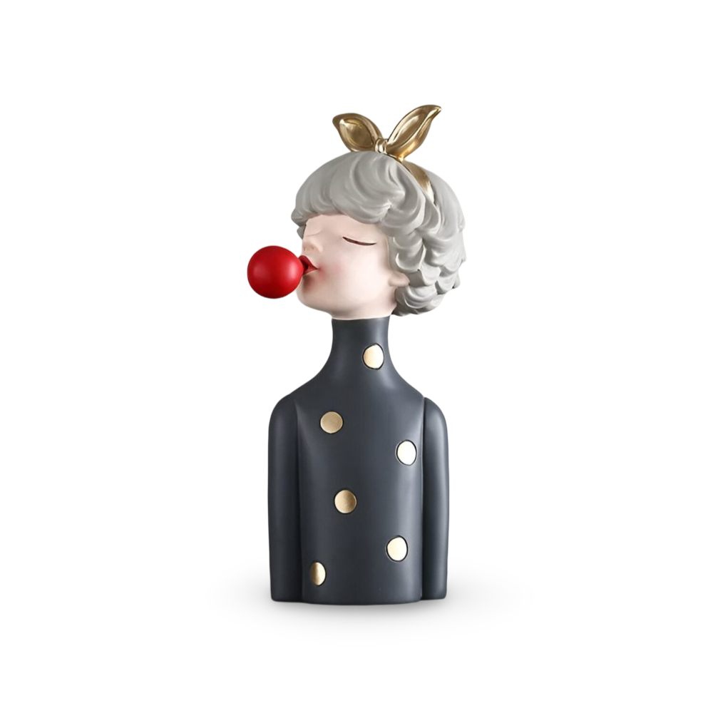 Missy Statyer - Eleganta Flickfigurer i Harts med Hårbåge