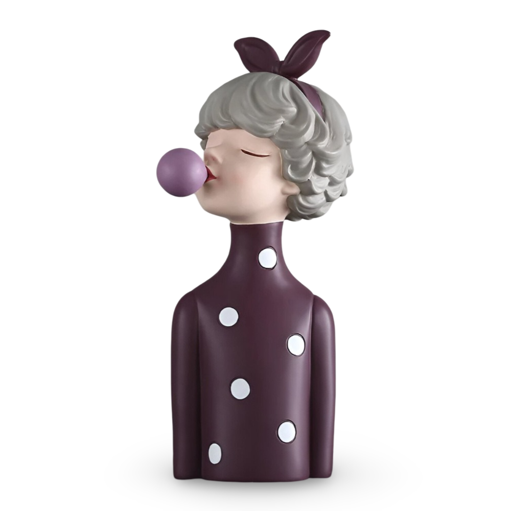 Missy Statyer - Eleganta Flickfigurer i Harts med Hårbåge