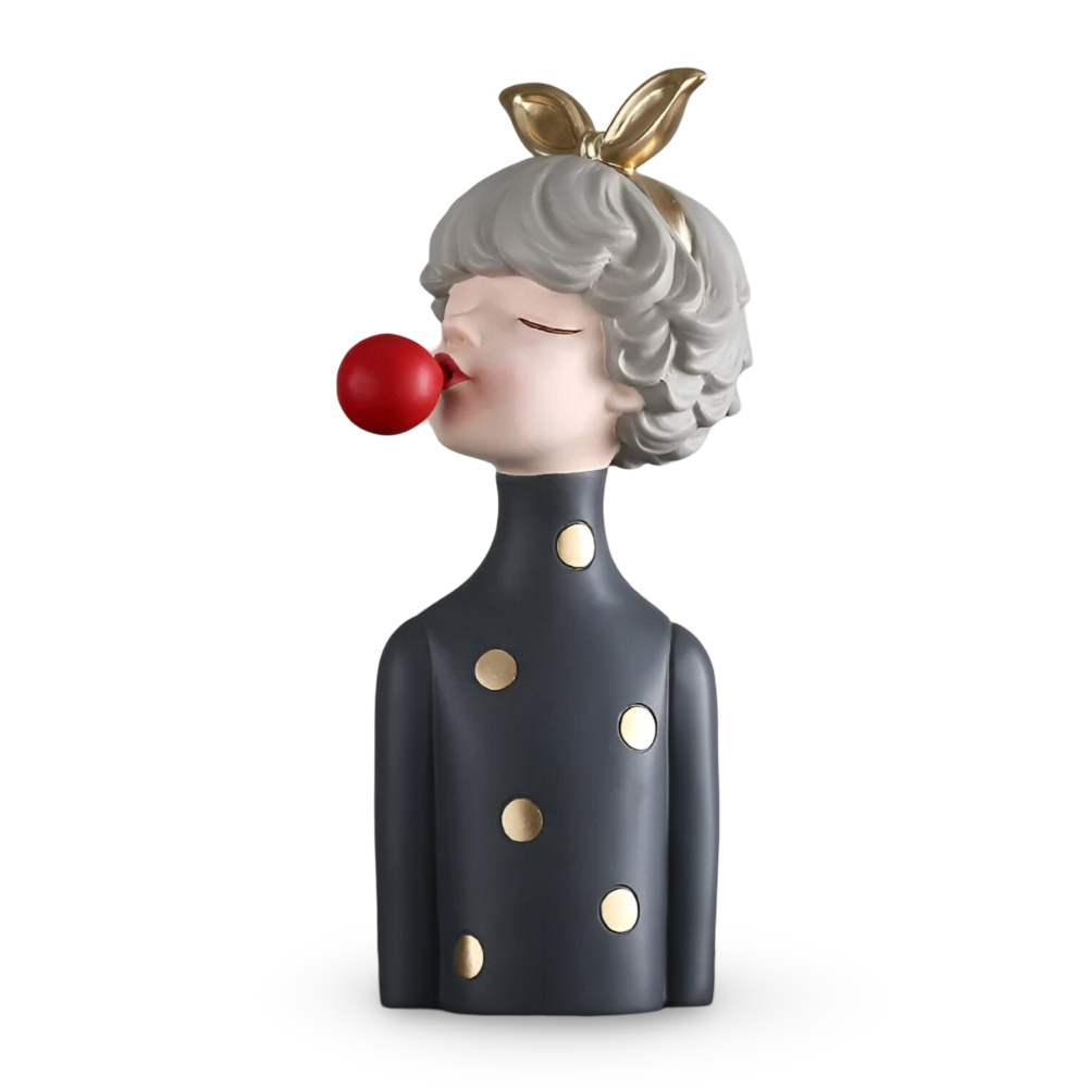 Missy Statyer - Eleganta Flickfigurer i Harts med Hårbåge