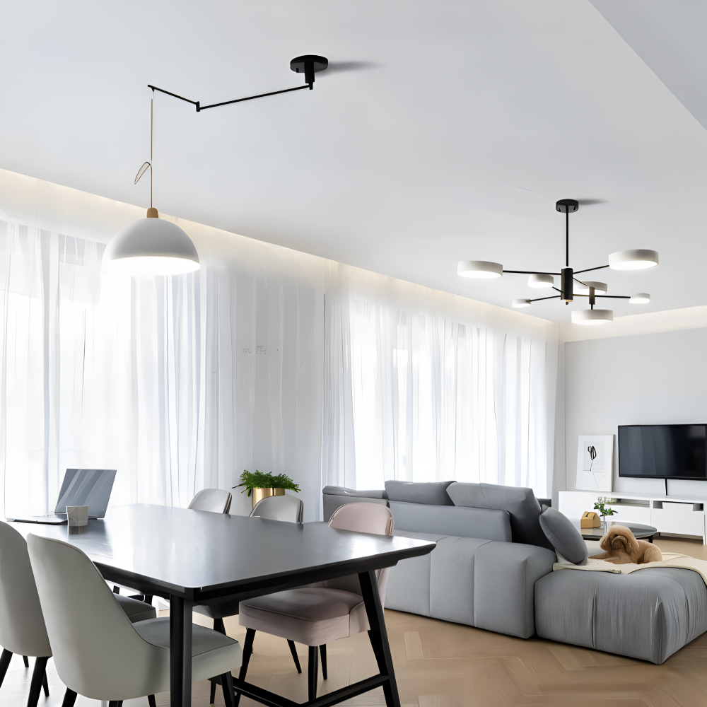 ModerLite Pendellampa - Justerbar Järn Kuppel Hänglampa