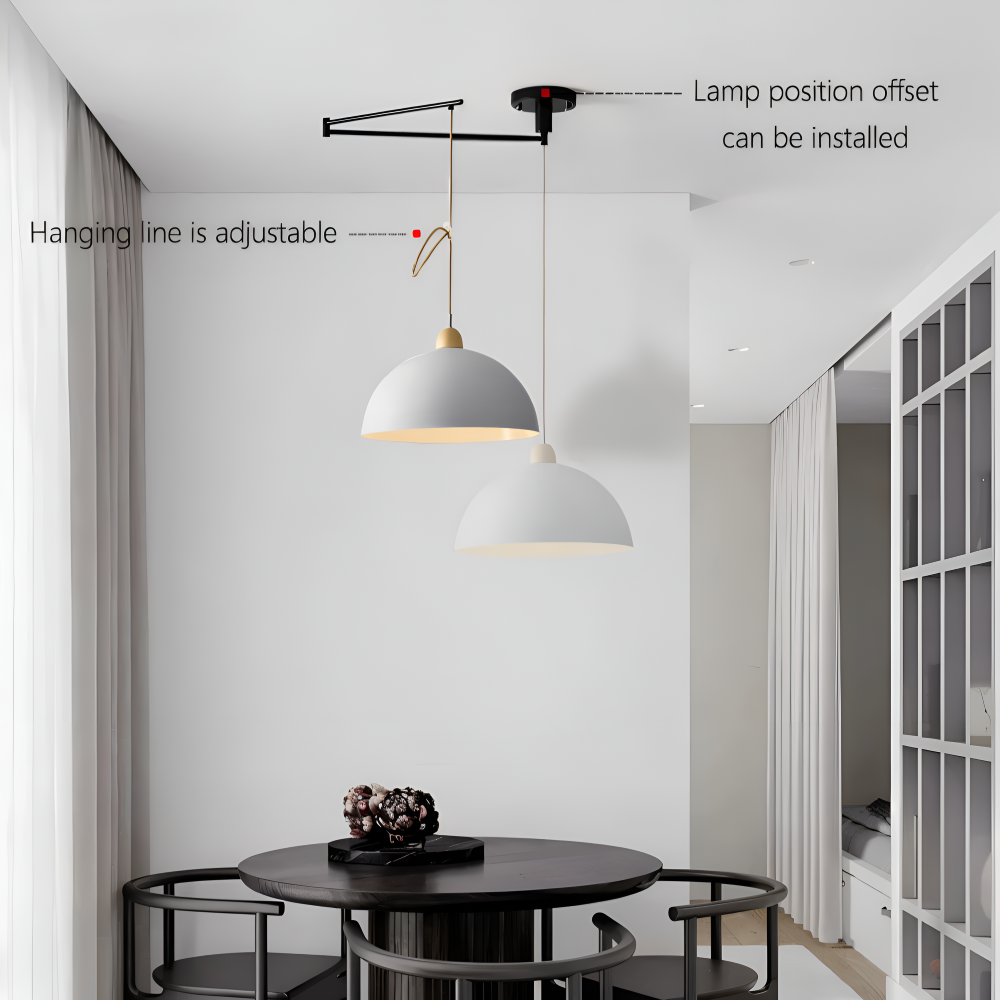 ModerLite Pendellampa - Justerbar Järn Kuppel Hänglampa