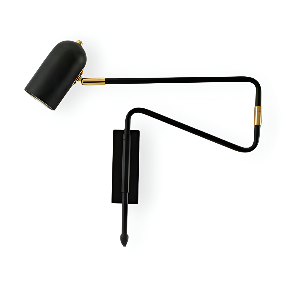 Modern Justerbar Svängarm Vägglampa - Skandinavisk Järnvägglampa