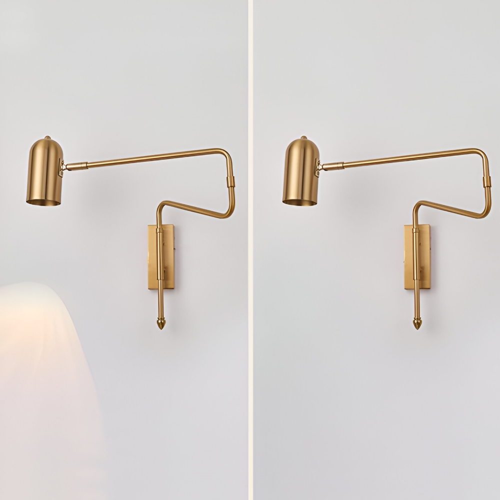 Modern Justerbar Svängarm Vägglampa - Skandinavisk Järnvägglampa