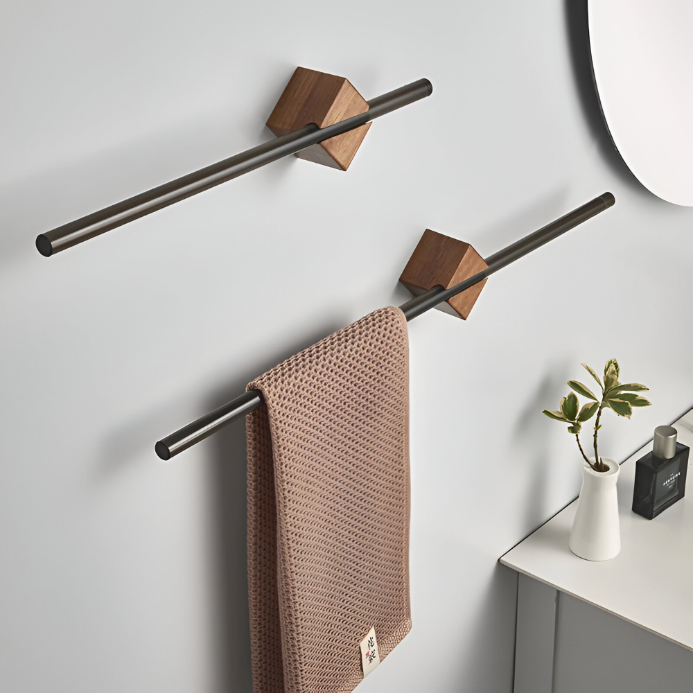 Modern Rostfritt Stål Handduksställ - 40/50cm Vägg-Badhandduksställ - Minimalistisk Design för Bad & Kök