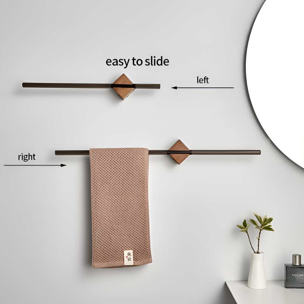 Modern Rostfritt Stål Handduksställ - 40/50cm Vägg-Badhandduksställ - Minimalistisk Design för Bad & Kök