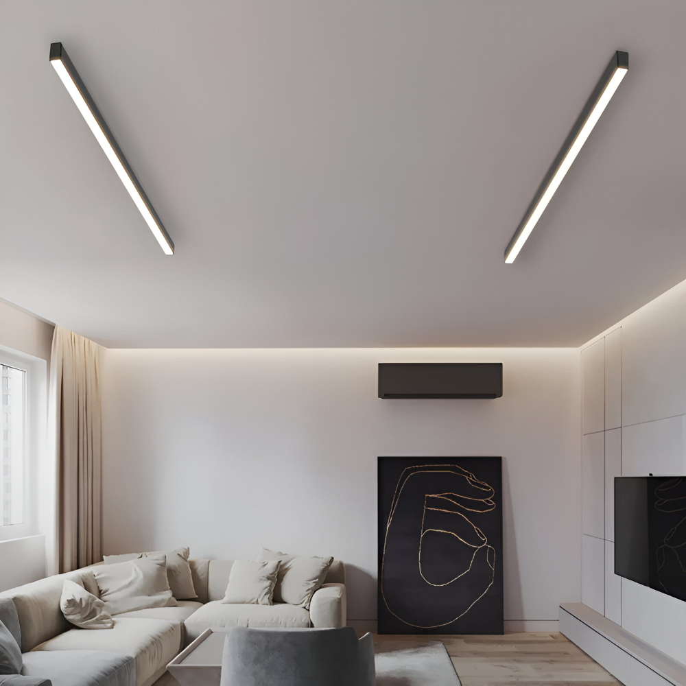 Modern Lång Linjär Taklampa - Nordisk LED Taklampa