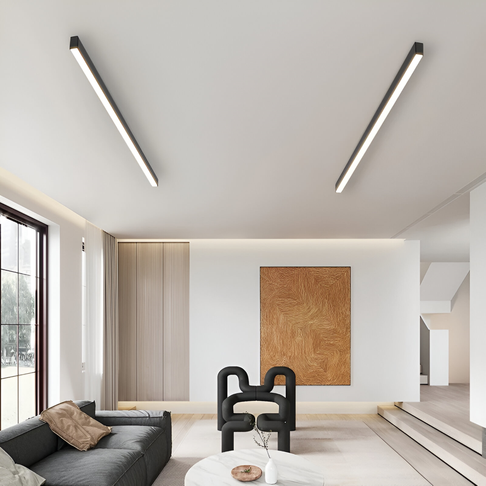 Modern Lång Linjär Taklampa - Nordisk LED Taklampa