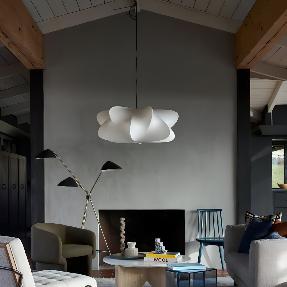 Modern Wabi Sabi Pendellampa - Geometrisk Japansk Stil Hänglampa