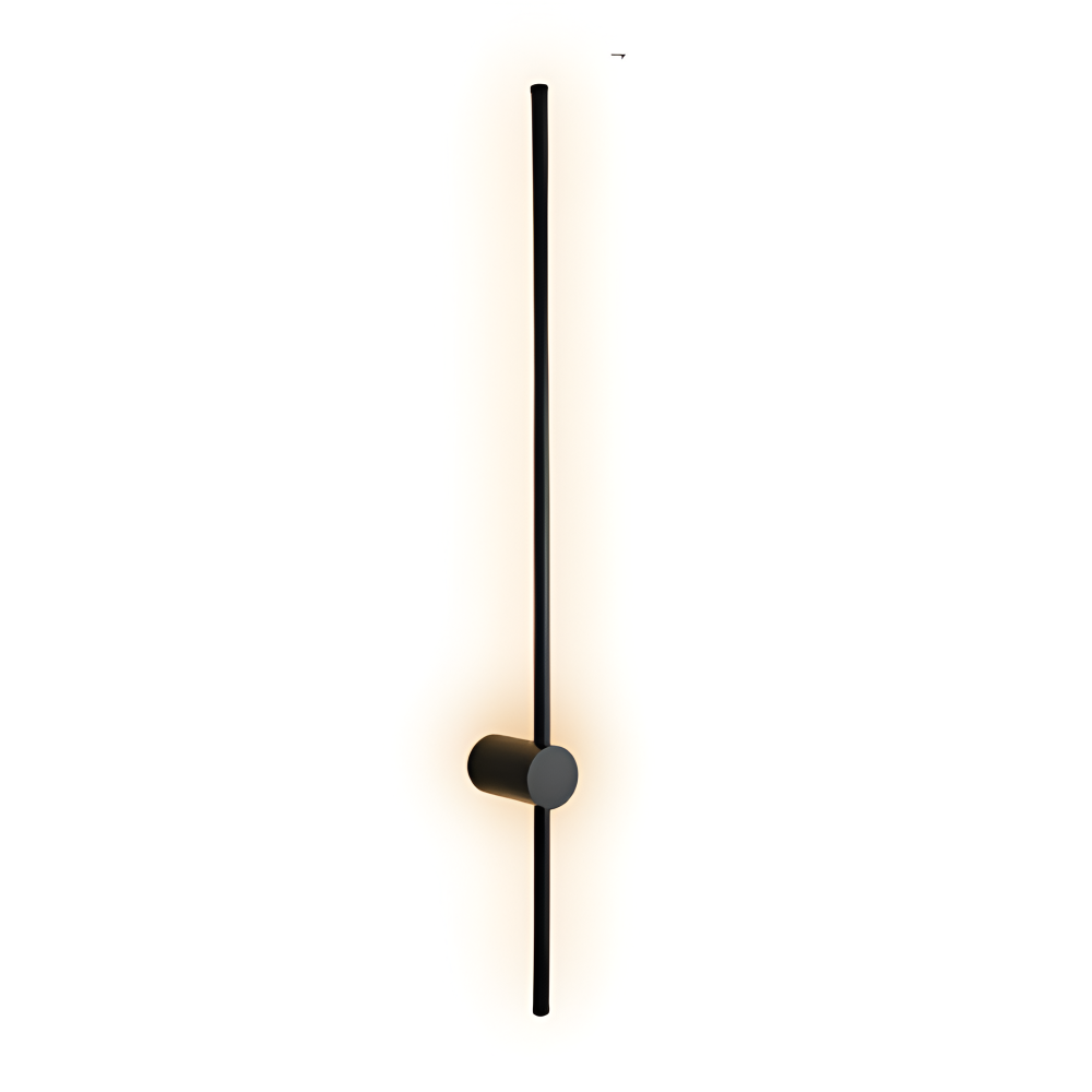ModiStrip Vägglampa - Minimalistisk Svart Linje Vägglampa Inomhus - LED Belysning