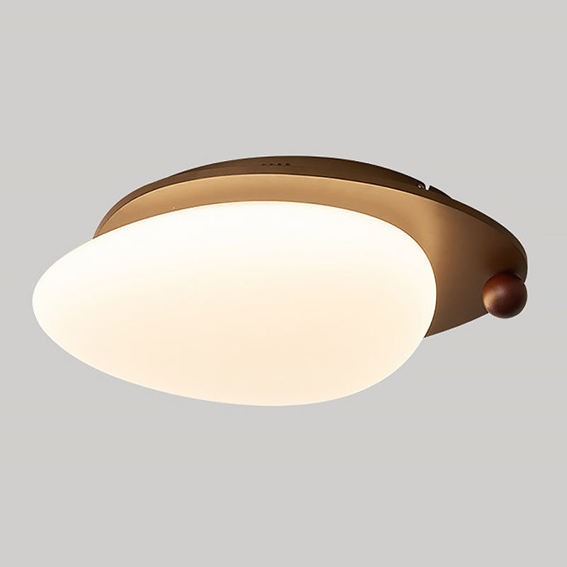 Plafondlampa I Trä Och Metall Med Integrerad LED