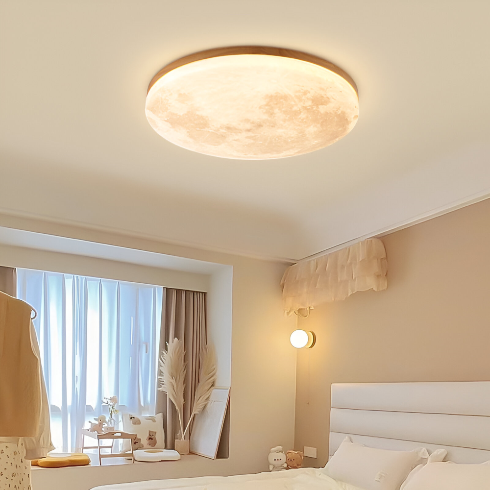 Måne Rund LED Taklampa - PVC Infälld Taklampa