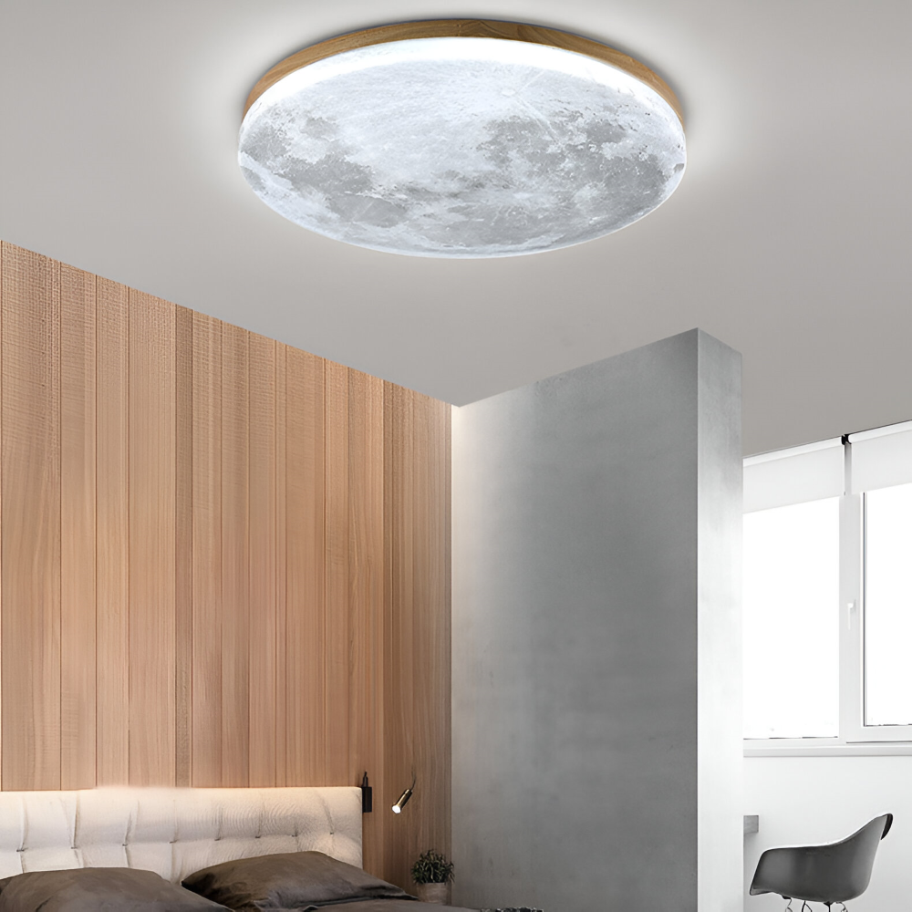 Måne Rund LED Taklampa - PVC Infälld Taklampa