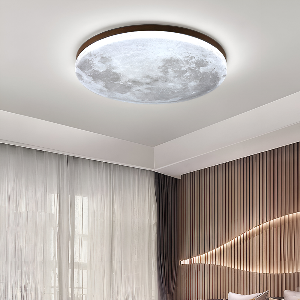 Måne Rund LED Taklampa - PVC Infälld Taklampa