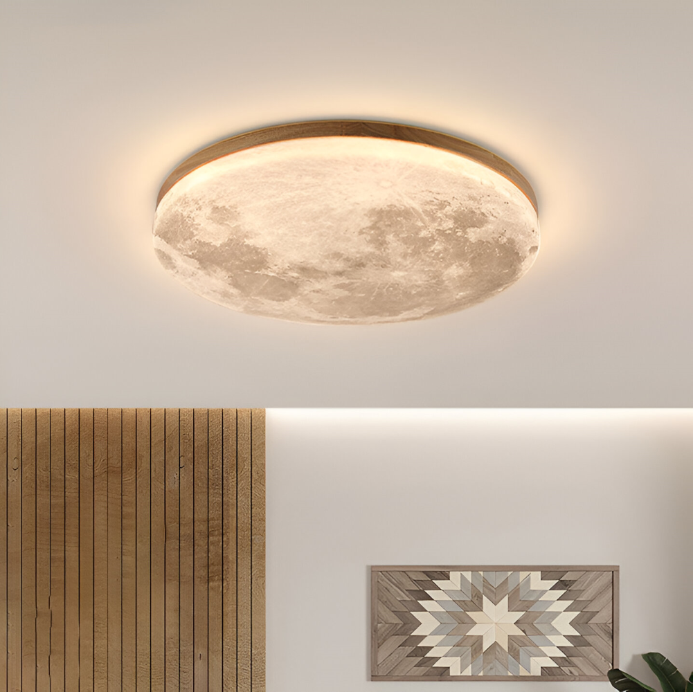 Måne Rund LED Taklampa - PVC Infälld Taklampa