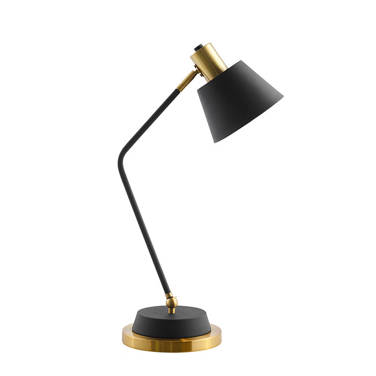 Stilren väggmonterad lampa i metall i ett modernt sovrum