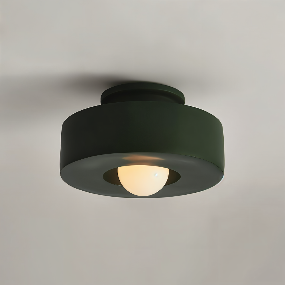 Nordisk Taklampa - LED Rund Lampa tak - Harz Semi Flush Belysning