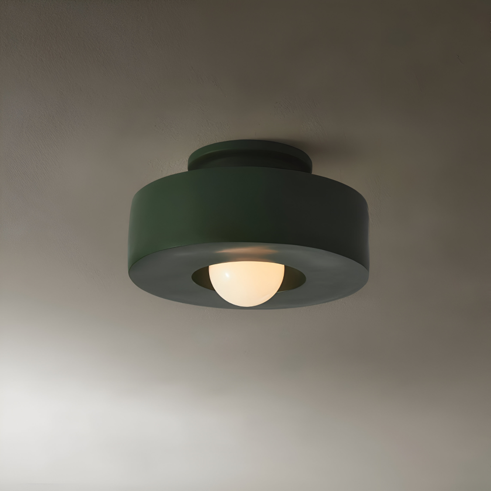 Nordisk Taklampa - LED Rund Lampa tak - Harz Semi Flush Belysning