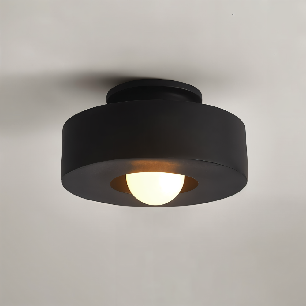 Nordisk Taklampa - LED Rund Lampa tak - Harz Semi Flush Belysning