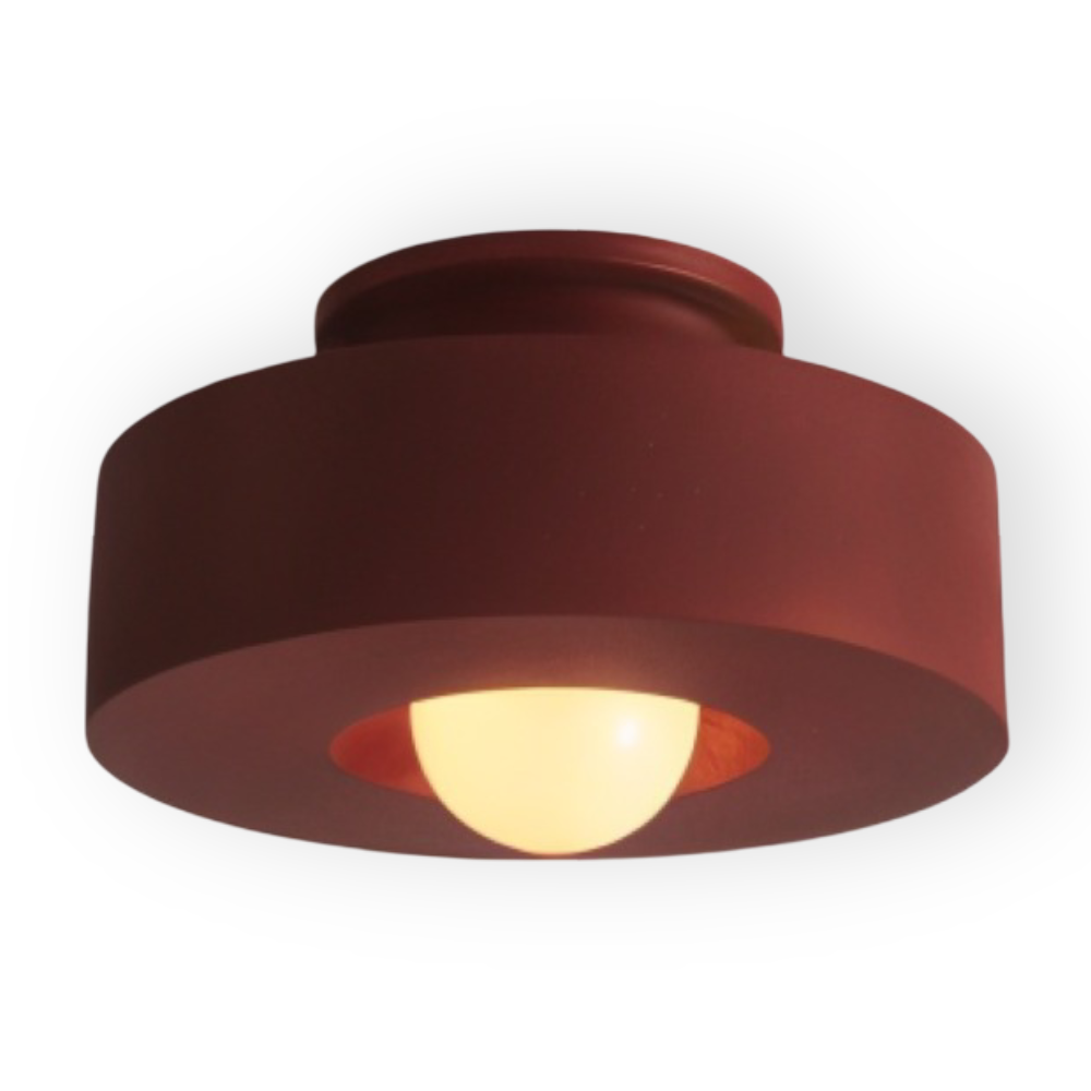 Nordisk Taklampa - LED Rund Lampa tak - Harz Semi Flush Belysning