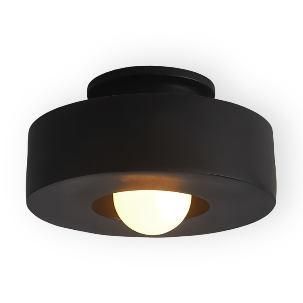 Nordisk Taklampa - LED Rund Lampa tak - Harz Semi Flush Belysning