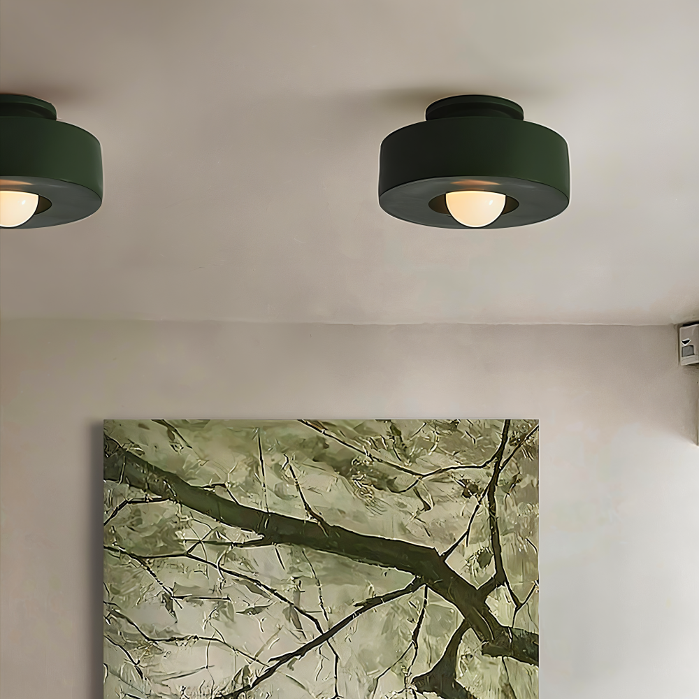 Nordisk Taklampa - LED Rund Lampa tak - Harz Semi Flush Belysning