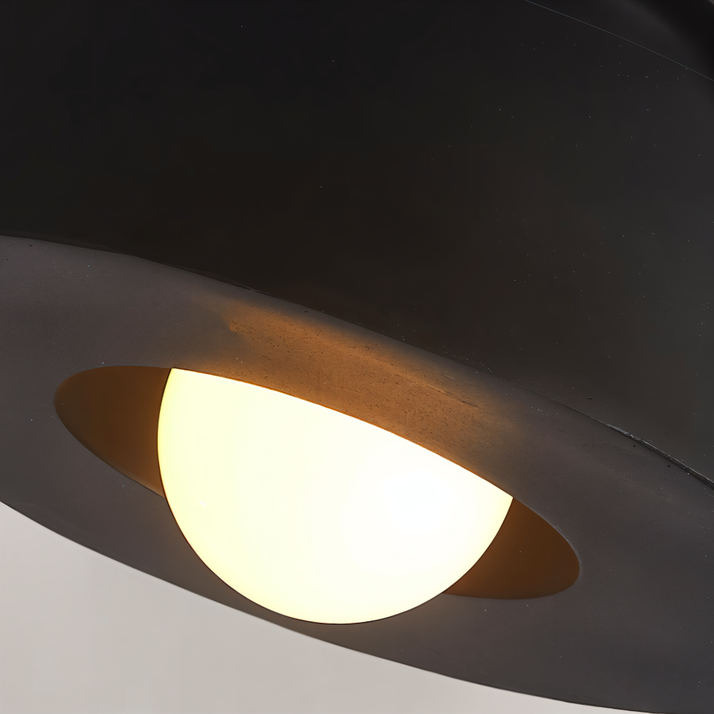 Nordisk Taklampa - LED Rund Lampa tak - Harz Semi Flush Belysning