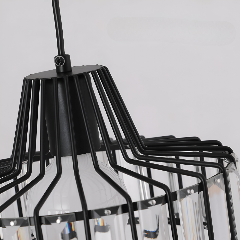 Nordic Crystal Pendellampa – Elegant Taklampa – Modern LED Hänglampa