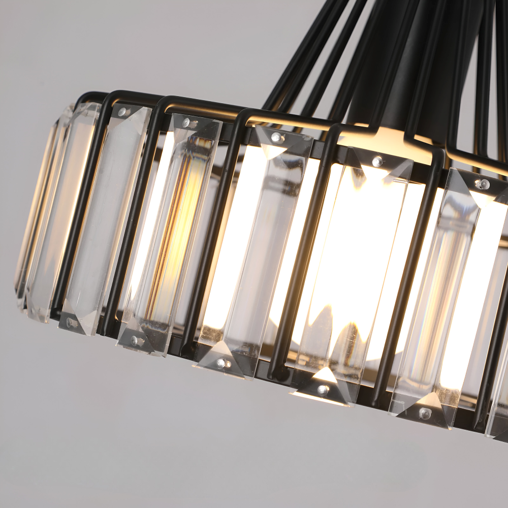 Nordic Crystal Pendellampa – Elegant Taklampa – Modern LED Hänglampa