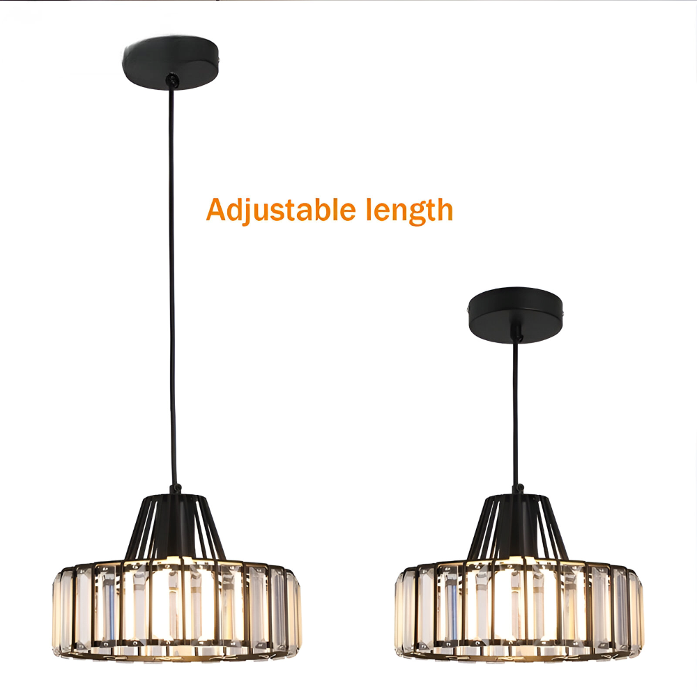 Nordic Crystal Pendellampa – Elegant Taklampa – Modern LED Hänglampa