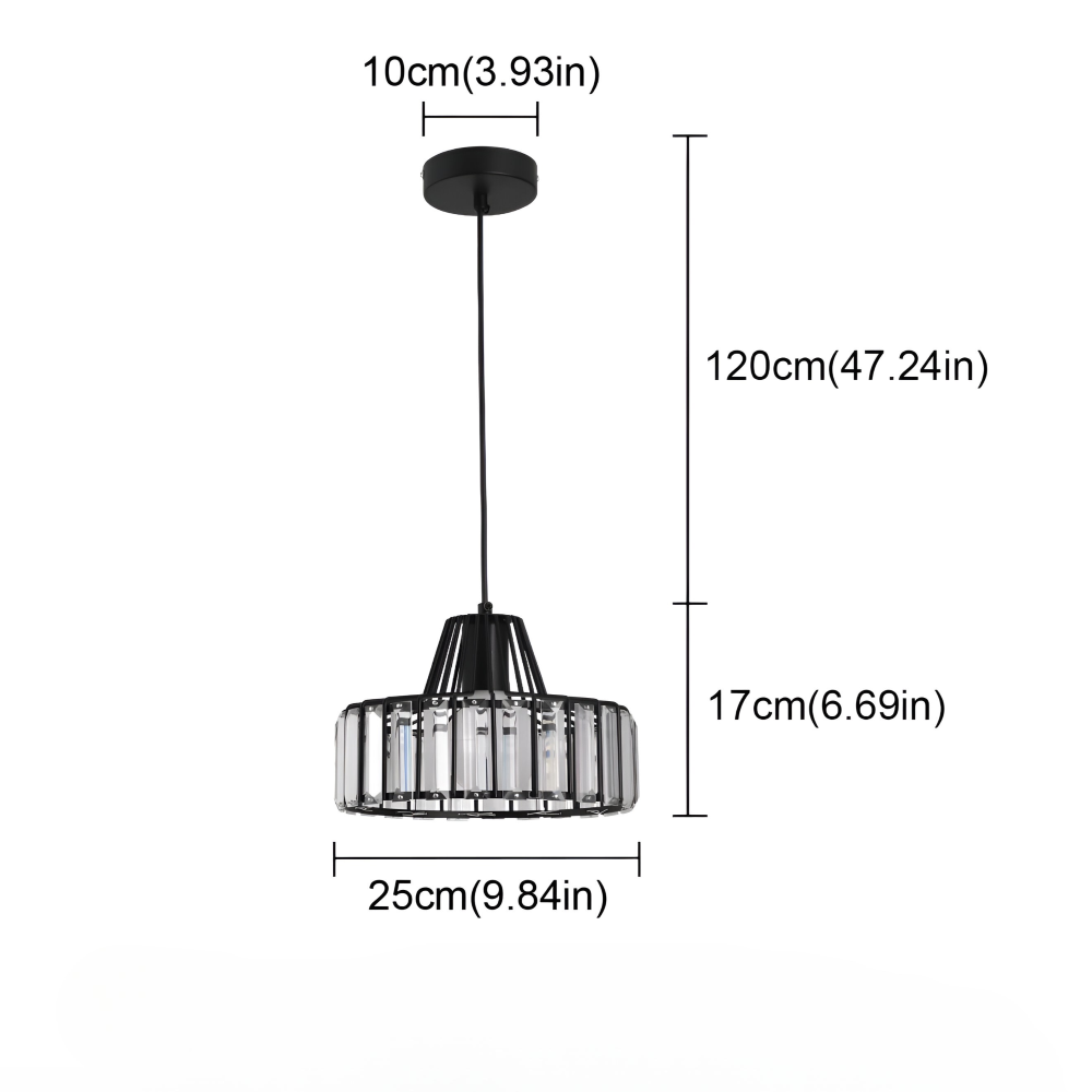 Nordic Crystal Pendellampa – Elegant Taklampa – Modern LED Hänglampa