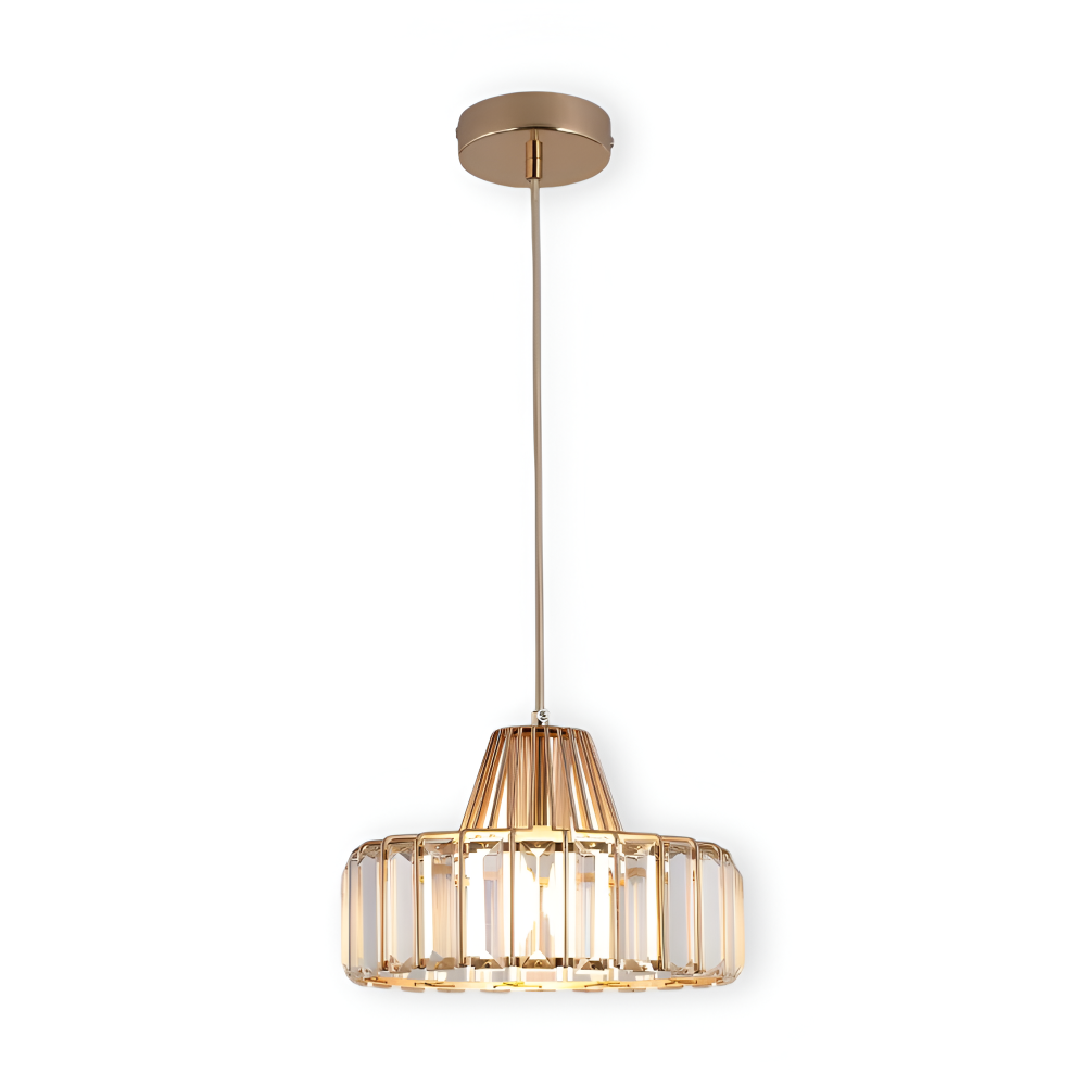 Nordic Crystal Pendellampa – Elegant Taklampa – Modern LED Hänglampa