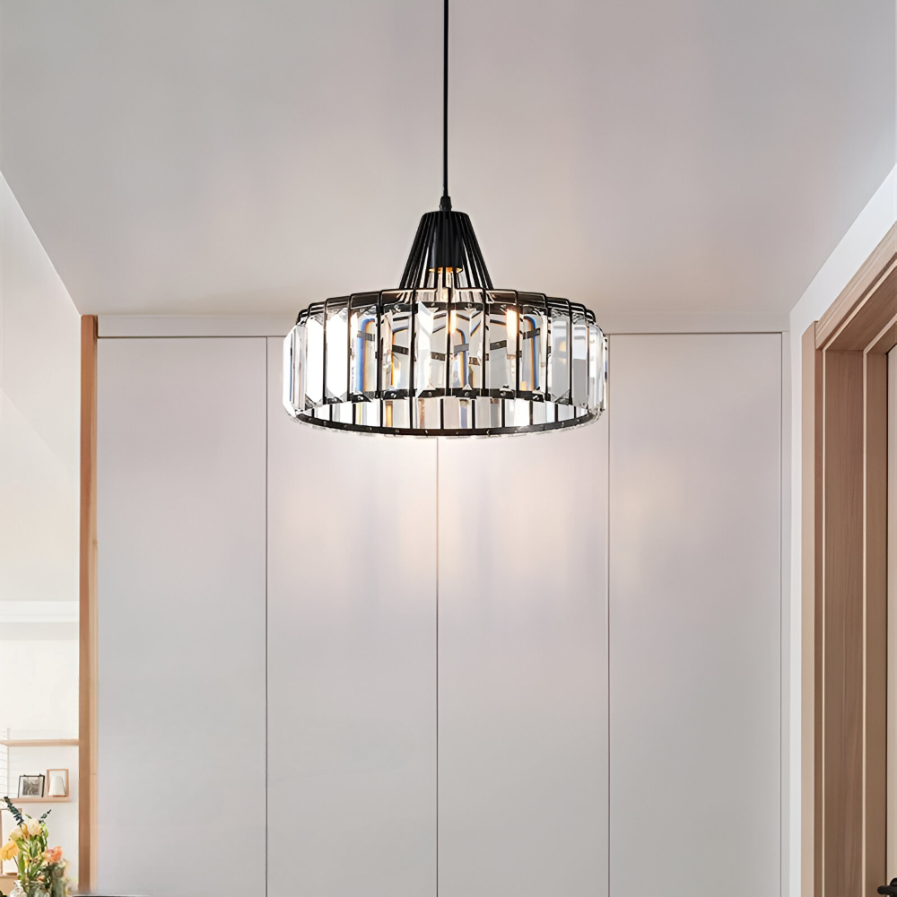 Nordic Crystal Pendellampa – Elegant Taklampa – Modern LED Hänglampa