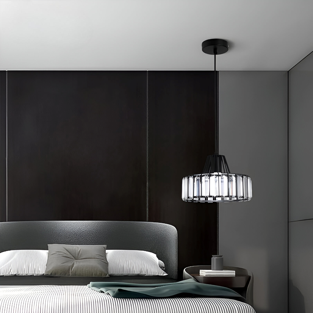 Nordic Crystal Pendellampa – Elegant Taklampa – Modern LED Hänglampa