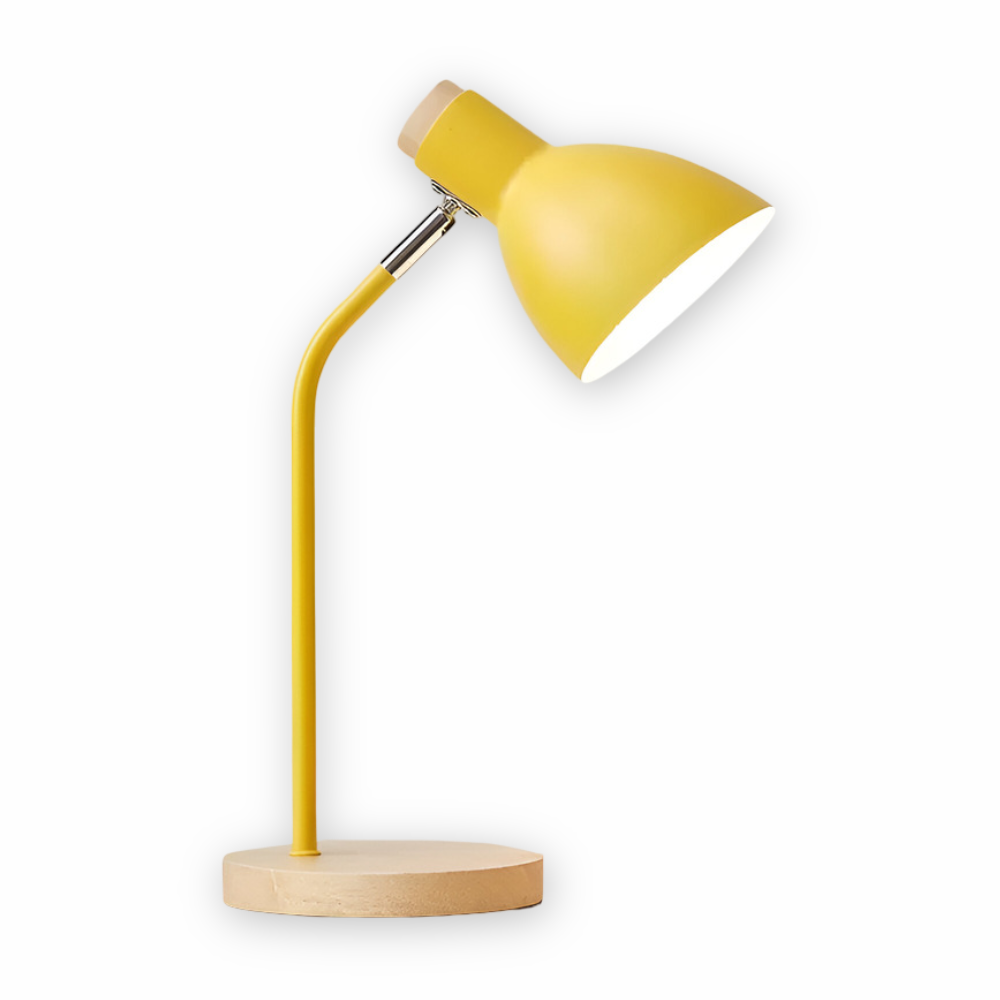 Nordisk Inspirerad Justerbar LED Bordslampa för Inredning – Ögonvänlig Belysning för Läsning och Vardagsrum