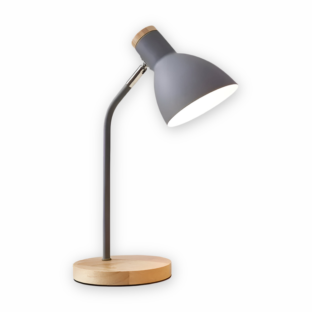 Nordisk Inspirerad Justerbar LED Bordslampa för Inredning – Ögonvänlig Belysning för Läsning och Vardagsrum