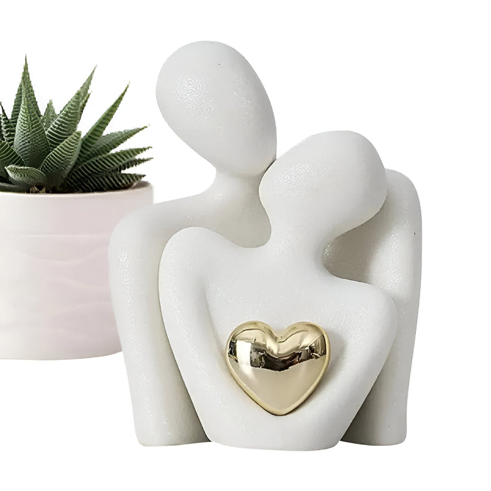 Nordisk Minimalistisk Par Figur - Abstrakt Ornament för Heminredning