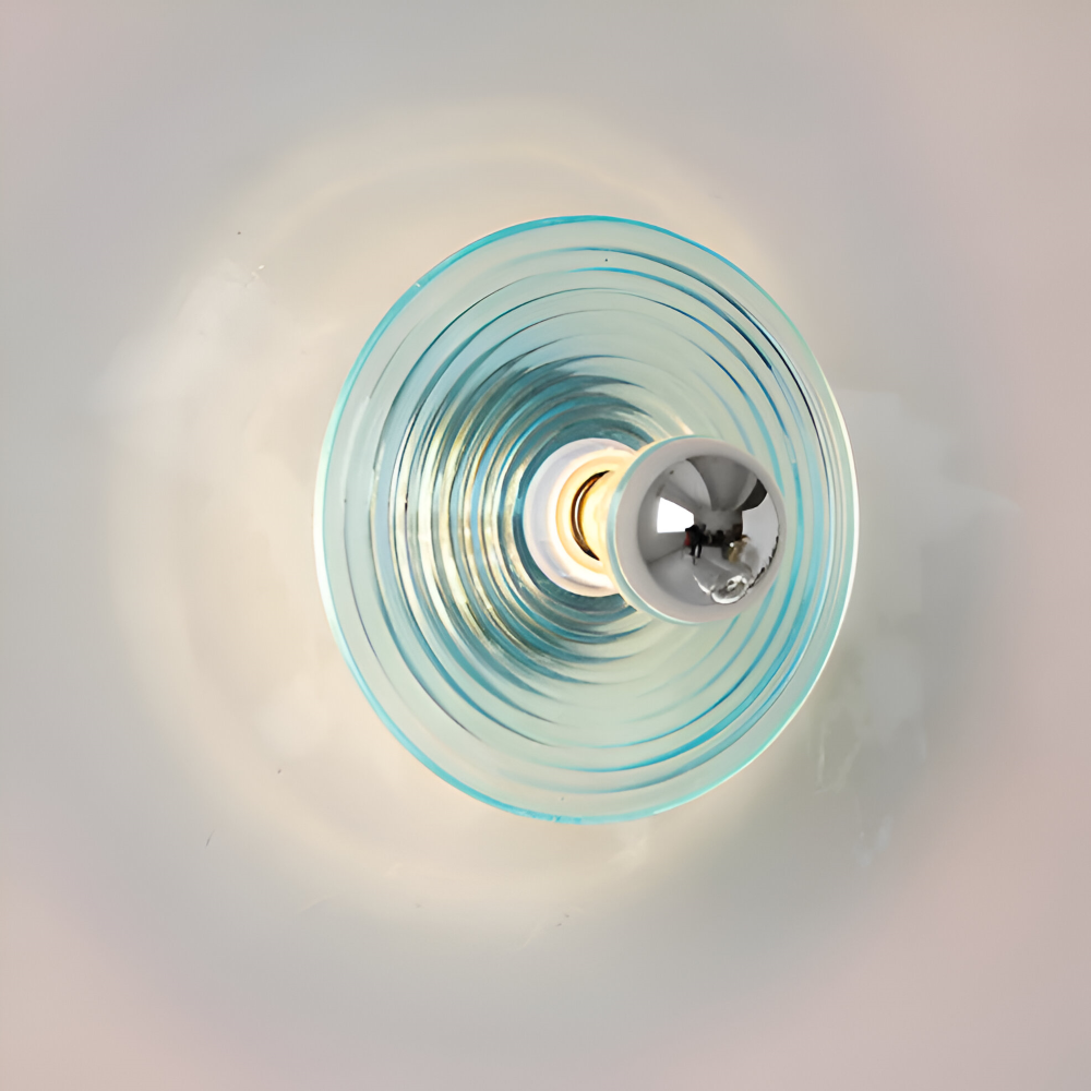 Nordic Ripple - Nordisk Vågljus Vägglampa - Rund Vatteneffekt Vågljus